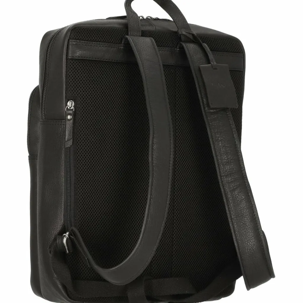 Burkely Antique Avery Rucksack Leder 44 cm Laptopfach black