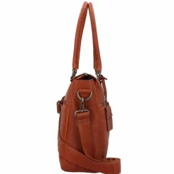 Outlet Burkely Antique Avery Schultertasche Leder 37 cm Laptopfach cognac