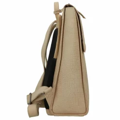 Outlet Burkely Casual Carly Daypack Leder 30 cm Laptopfach bog beige