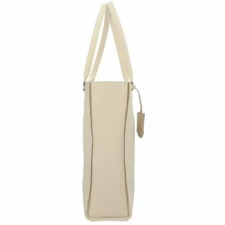 Burkely Casual Cayla Schultertasche Leder 33 cm Laptopfach oyster white