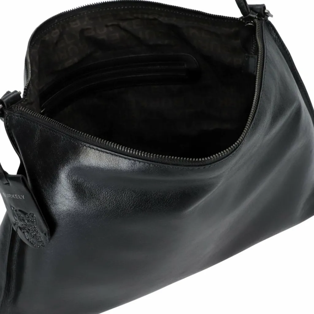 Best Burkely Creased Crystal Schultertasche Leder 40 cm black