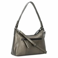 Clearance Burkely Creased Crystal Schultertasche Leder 31 cm gun metal