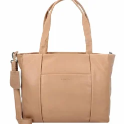 Burkely Henkeltaschen<Just Jolie Handtasche Leder 40 cm truffel taupe