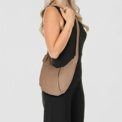 Burkely Umhängetaschen<Just Jolie Umhängetasche Leder 45 cm truffel taupe