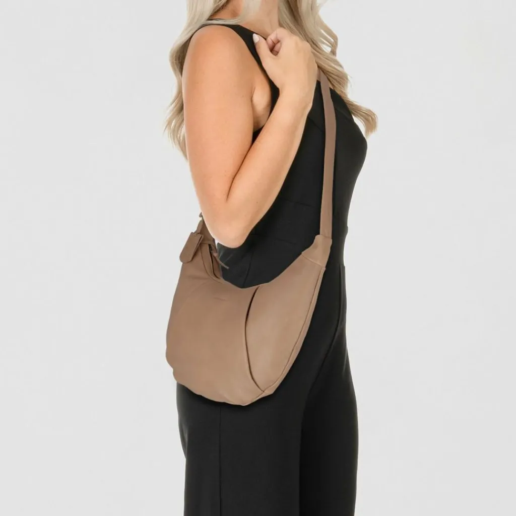 Burkely Umhängetaschen<Just Jolie Umhängetasche Leder 45 cm truffel taupe