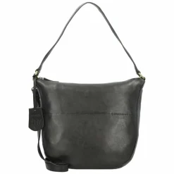 Hot Burkely Natural Norah Schultertasche Leder 32 cm bean black