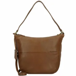 Burkely Schultertaschen<Natural Norah Schultertasche Leder 32 cm coco cognac
