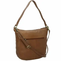 Burkely Schultertaschen<Natural Norah Schultertasche Leder 32 cm coco cognac
