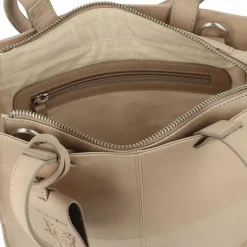 Clearance Burkely Rogue Robyn Schultertasche Leder 26 cm gull grey