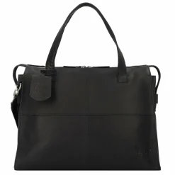 Burkely Shopper|Schultertaschen<Rogue Robyn Shopper Tasche Leder 41 cm Laptopfach beach black