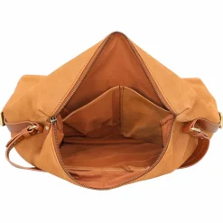 Burkely Schultertaschen<Schultertasche Leder 38 cm leaf cognac