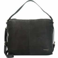 Burkely Schultertaschen<Schultertasche Leder 38 cm black