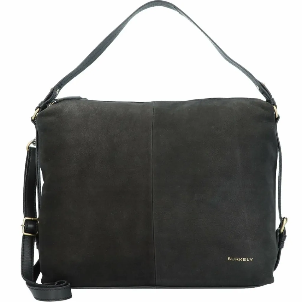 Burkely Schultertaschen<Schultertasche Leder 38 cm black