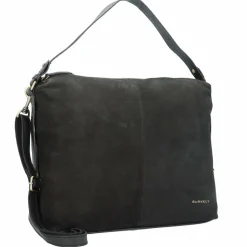 Burkely Schultertaschen<Schultertasche Leder 38 cm black
