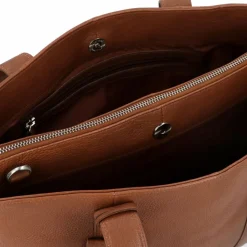 Burkely Schultertaschen<Soft Skylar Schultertasche Leder 36 cm Laptopfach chestnut