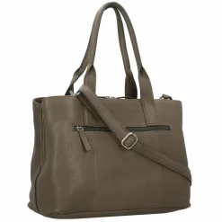 Burkely Schultertaschen<Soft Skylar Schultertasche Leder 36 cm Laptopfach tender taupe