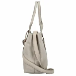 Outlet Burkely Soft Skylar Schultertasche Leder 36 cm Laptopfach generous grey