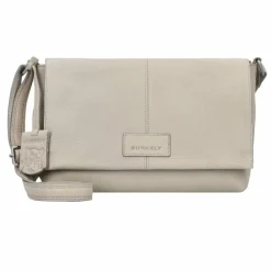Burkely Soft Skylar Umhängetasche Leder 24 cm generous grey