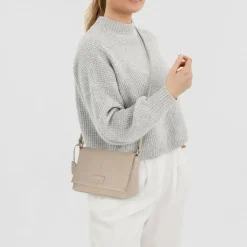 Burkely Soft Skylar Umhängetasche Leder 24 cm generous grey