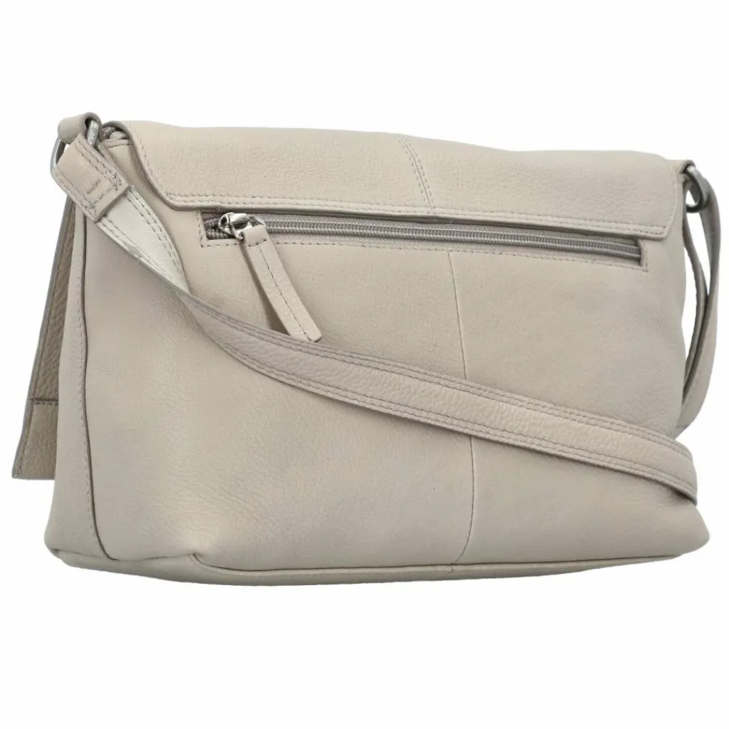 Burkely Soft Skylar Umhängetasche Leder 24 cm generous grey