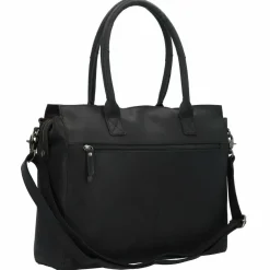 Burkely Schultertaschen<Vintage Doris Schultertasche Leder 39 cm Laptopfach black