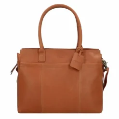Outlet Burkely Vintage Doris Schultertasche Leder 39 cm Laptopfach cognac
