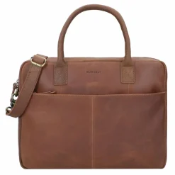 Burkely Laptoptaschen|Aktentaschen<Vintage Jack Aktentasche Leder 37 cm Laptopfach cognac