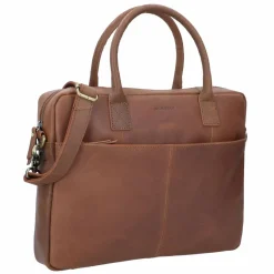 Burkely Laptoptaschen|Aktentaschen<Vintage Jack Aktentasche Leder 37 cm Laptopfach cognac