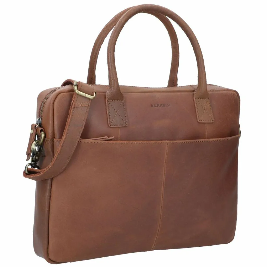 Burkely Laptoptaschen|Aktentaschen<Vintage Jack Aktentasche Leder 37 cm Laptopfach cognac