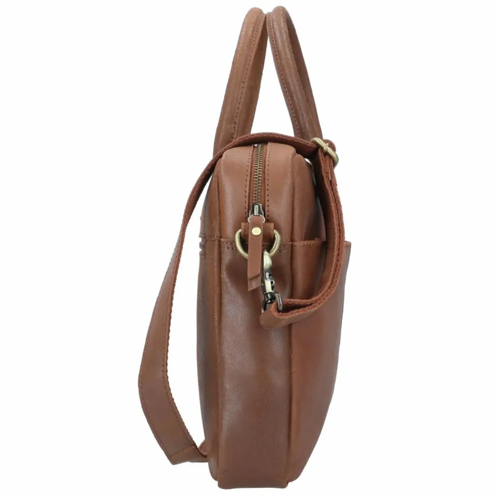 Burkely Laptoptaschen|Aktentaschen<Vintage Jack Aktentasche Leder 37 cm Laptopfach cognac
