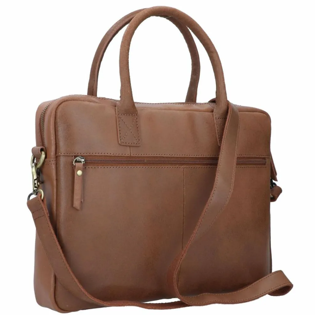 Burkely Laptoptaschen|Aktentaschen<Vintage Jack Aktentasche Leder 37 cm Laptopfach cognac