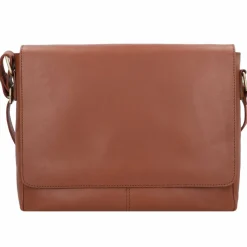 Outlet Burkely Vintage Juul Messenger Leder 36 cm cognac
