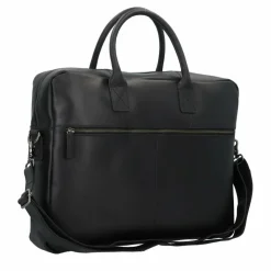 Burkely Vintage Max Aktentasche Leder 44 cm Laptopfach black