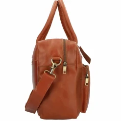 Hot Burkely Vintage Mitch Aktentasche Leder 39 cm Laptopfach cognac