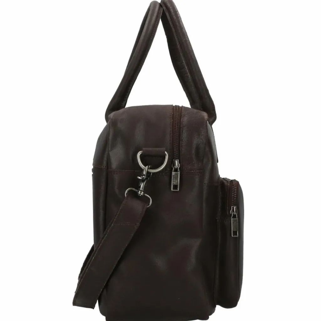 Burkely Vintage Mitch Aktentasche Leder 39 cm Laptopfach