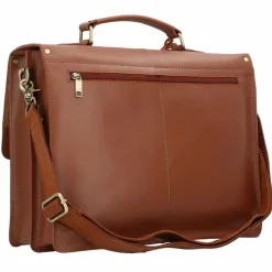 Discount Burkely Vintage Scott Aktentasche Leder 38 cm cognac