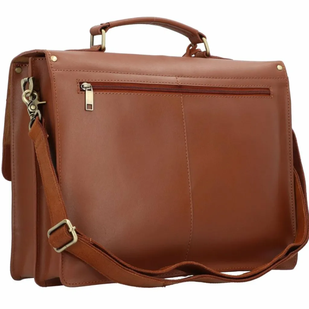Discount Burkely Vintage Scott Aktentasche Leder 38 cm cognac
