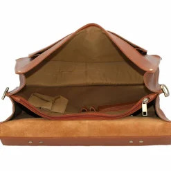 Discount Burkely Vintage Scott Aktentasche Leder 38 cm cognac