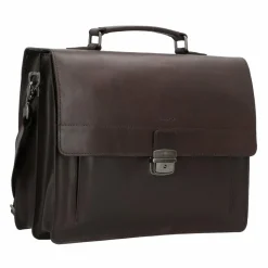 Clearance Burkely Vintage Scott Aktentasche Leder 38 cm brown