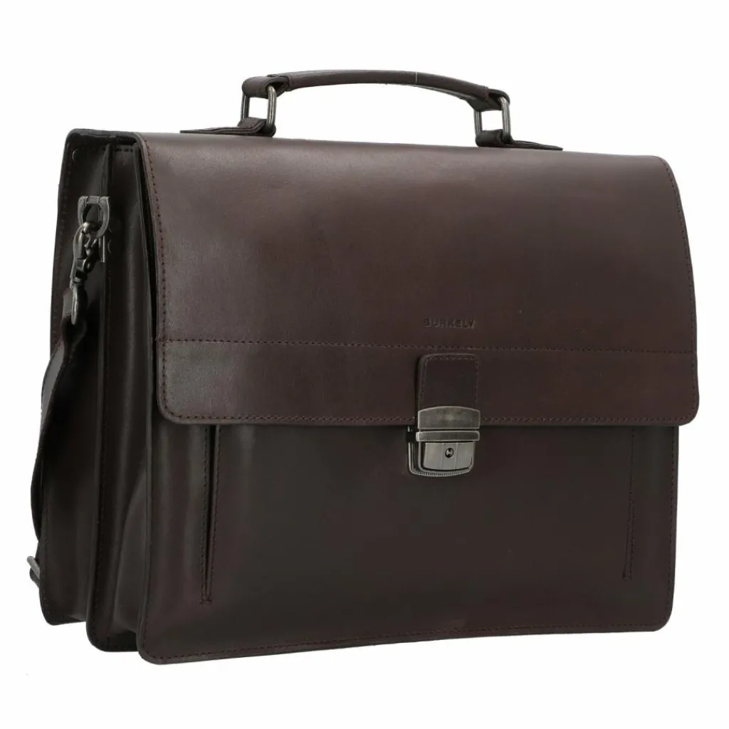 Clearance Burkely Vintage Scott Aktentasche Leder 38 cm brown