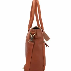 Sale Burkely Vintage Valerie Schultertasche Leder 39 cm Laptopfach cognac