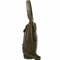 Clearance Burkely Vintage Veda Schultertasche Leder 31 cm olive