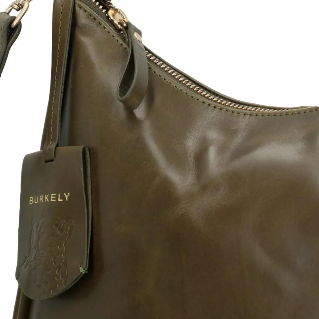 Clearance Burkely Vintage Veda Schultertasche Leder 31 cm olive