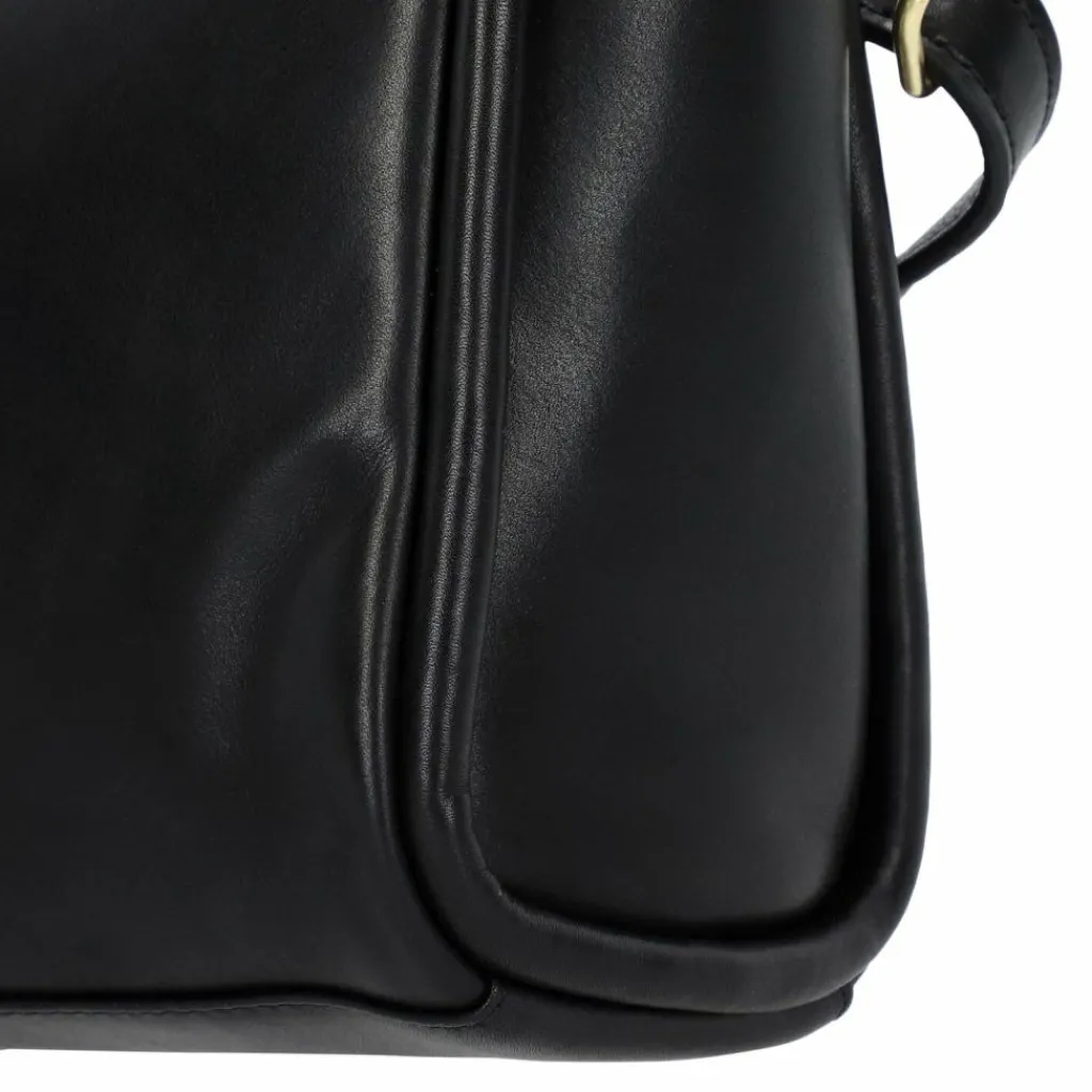 Hot Burkely Vintage Veda Schultertasche Leder 20 cm black