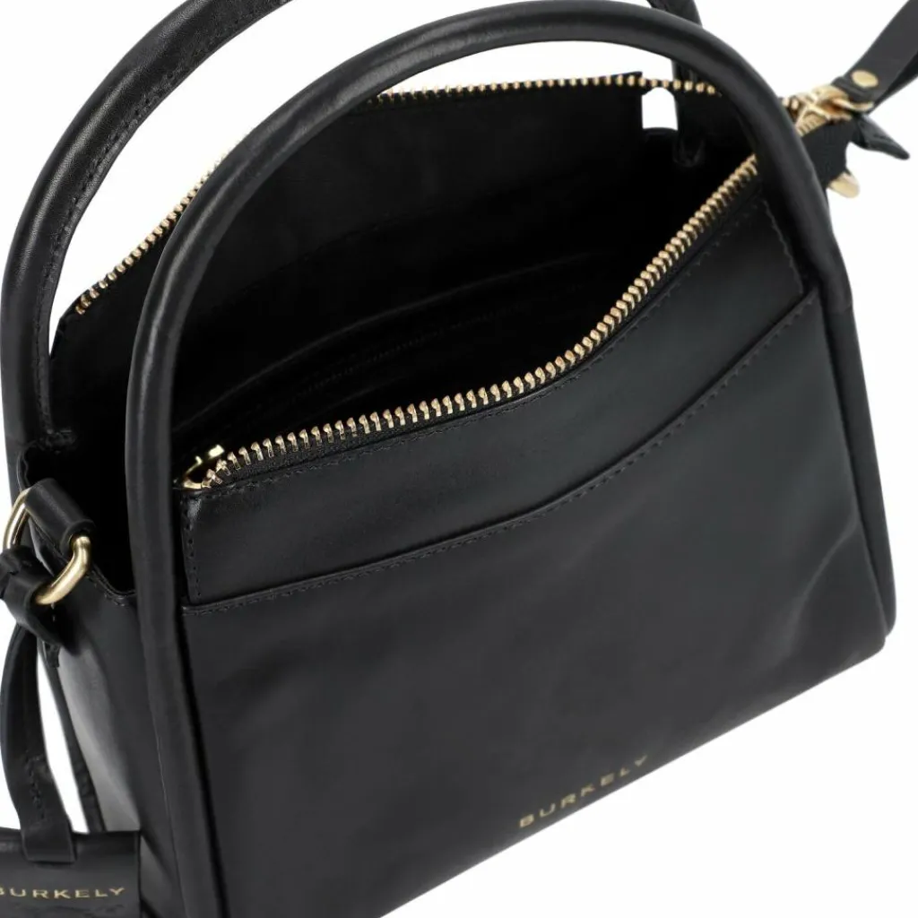 Hot Burkely Vintage Veda Schultertasche Leder 20 cm black
