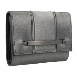 Calvin Klein Damengeldbörsen Querformat<Bar Geldbörse RFID Schutz 13 cm gunmetal