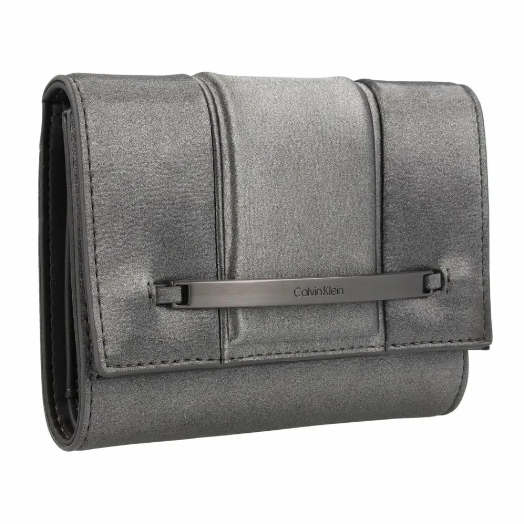 Calvin Klein Damengeldbörsen Querformat<Bar Geldbörse RFID Schutz 13 cm gunmetal