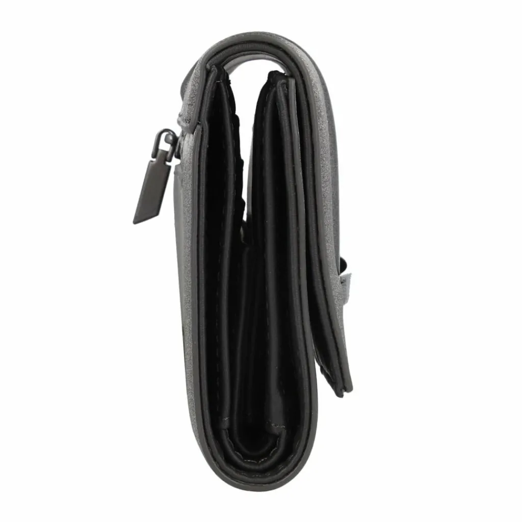 Calvin Klein Damengeldbörsen Querformat<Bar Geldbörse RFID Schutz 13 cm gunmetal