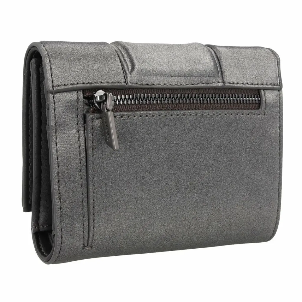 Calvin Klein Damengeldbörsen Querformat<Bar Geldbörse RFID Schutz 13 cm gunmetal