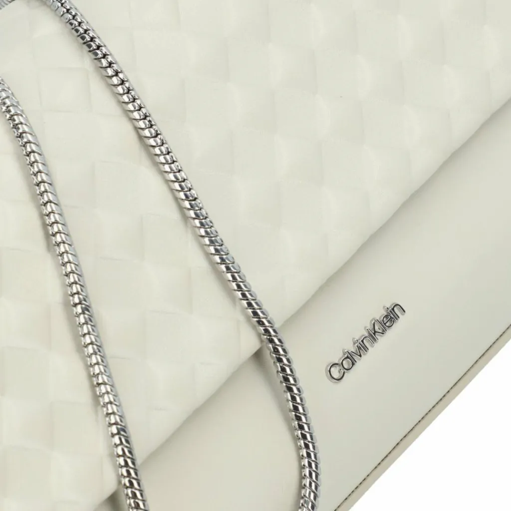 Best Calvin Klein Calvin Mini Quilt Umhängetasche 21 cm ecru